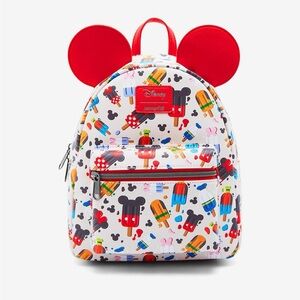 Disney Mickey & Friends Popsicle Loungefly Mini Backpack GUC (gently used)